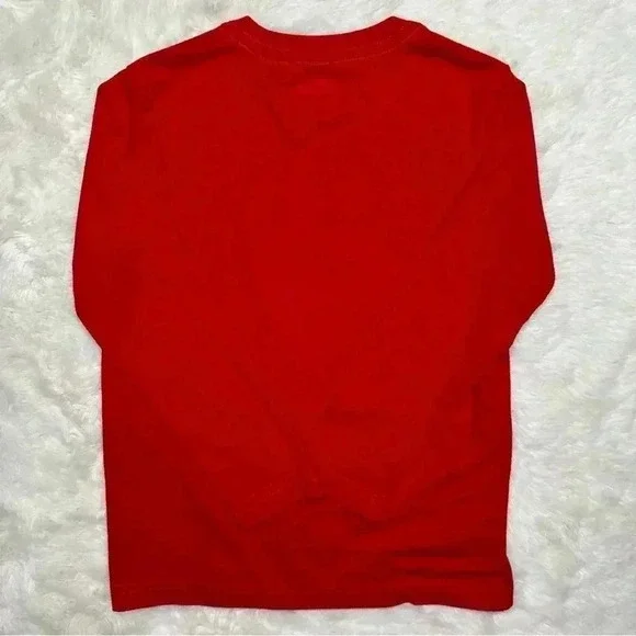 Holiday Time Christmas Santa Shirt Red & White Long Sleeved Size Extra  Small - Picture 11 of 16